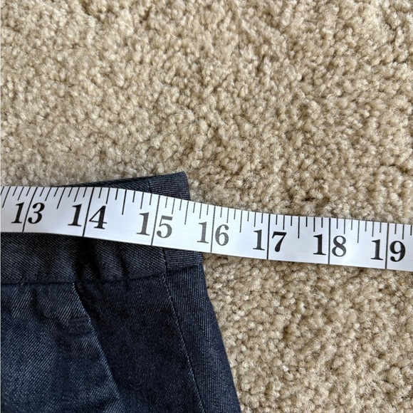 Outback Red Chambray Blue Mini Skirt A Line Size 6 - Picture 13 of 16